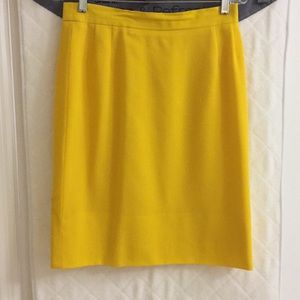 Skirt from Escada bright yellow wool size 38